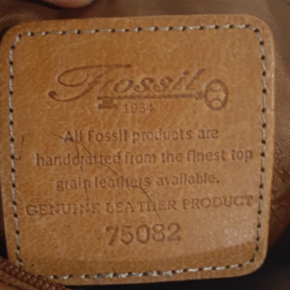 Fossil Y2k  leather Brown shoulder bag - Picture 16 of 16